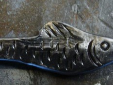 Lžíce na boty, detail "ryba"