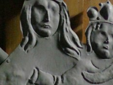 Marie s Ježíškem, na kapli " U Pěti Buků" Trutnov